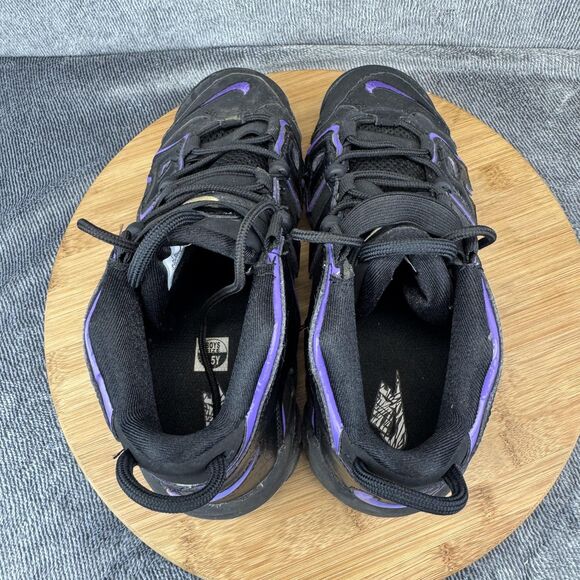 Nike Air More Uptempo Shoes Youth Size 6.5Y Black Purple Basketball DX5954-001 - Picture 5 of 9